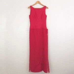 Vera Wang Vintage Formal Cocktail Dress red